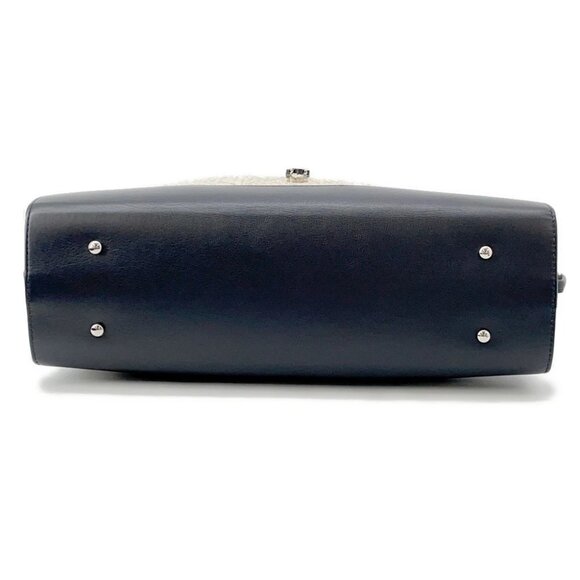 CHANEL Matelasse 2-Way Tote Plastics/Leather/Raffia Transparent/Black/Beige ... - Picture 14 of 14